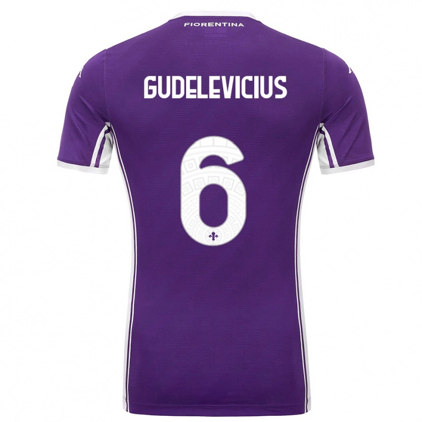 Danxen Men Ernestas Gudelevičius #6 Purple White Home Jersey 2025/26 T-Shirt