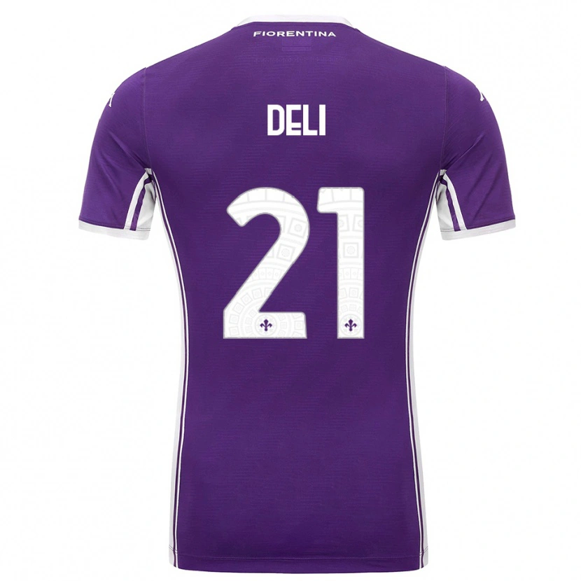 Danxen Men Lapo Deli #21 Purple White Home Jersey 2025/26 T-Shirt