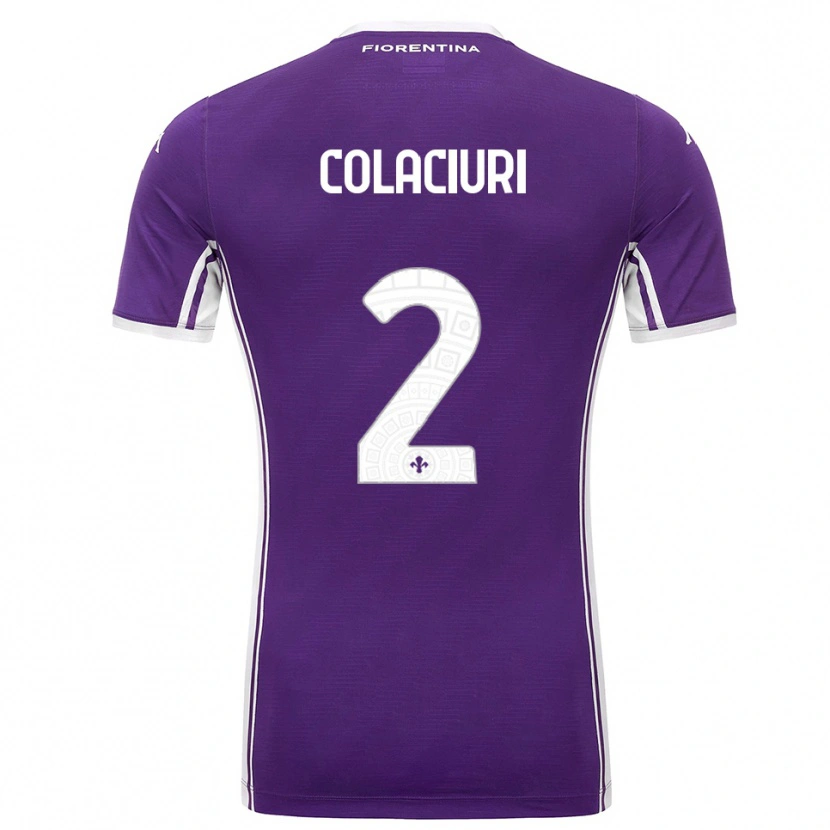 Danxen Men Gabriele Colaciuri #2 Purple White Home Jersey 2025/26 T-Shirt