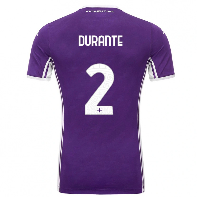 Danxen Men Francesca Durante #2 Purple White Home Jersey 2025/26 T-Shirt