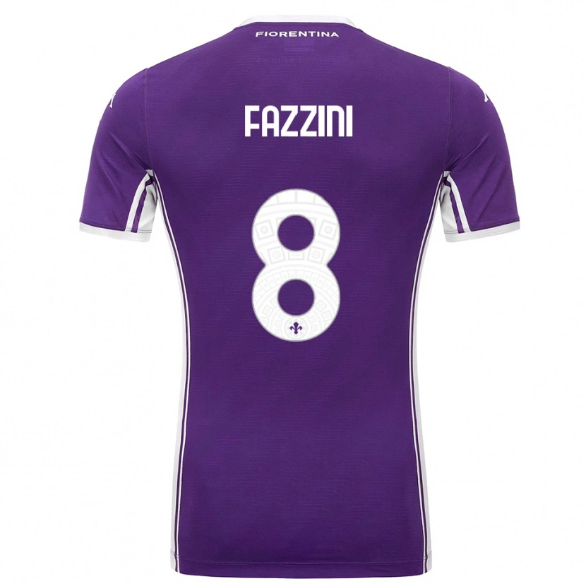 Danxen Men Jacopo Fazzini #8 Purple White Home Jersey 2025/26 T-Shirt