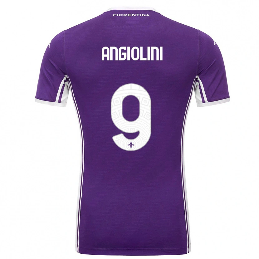 Danxen Men Gianmarco Angiolini #9 Purple White Home Jersey 2025/26 T-Shirt