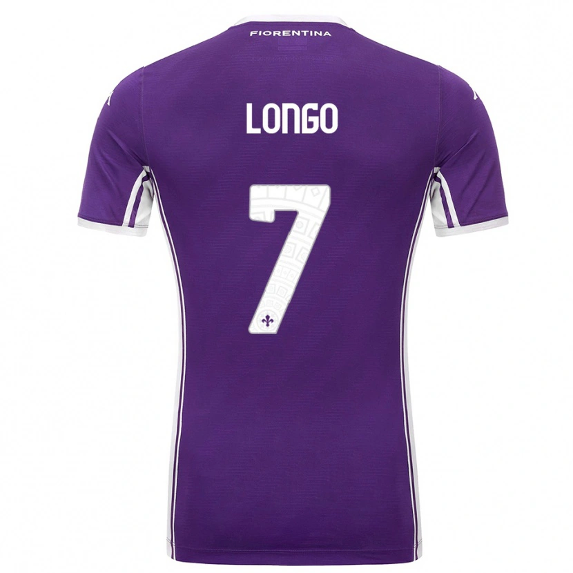 Danxen Men Miriam Chiara Longo #7 Purple White Home Jersey 2025/26 T-Shirt