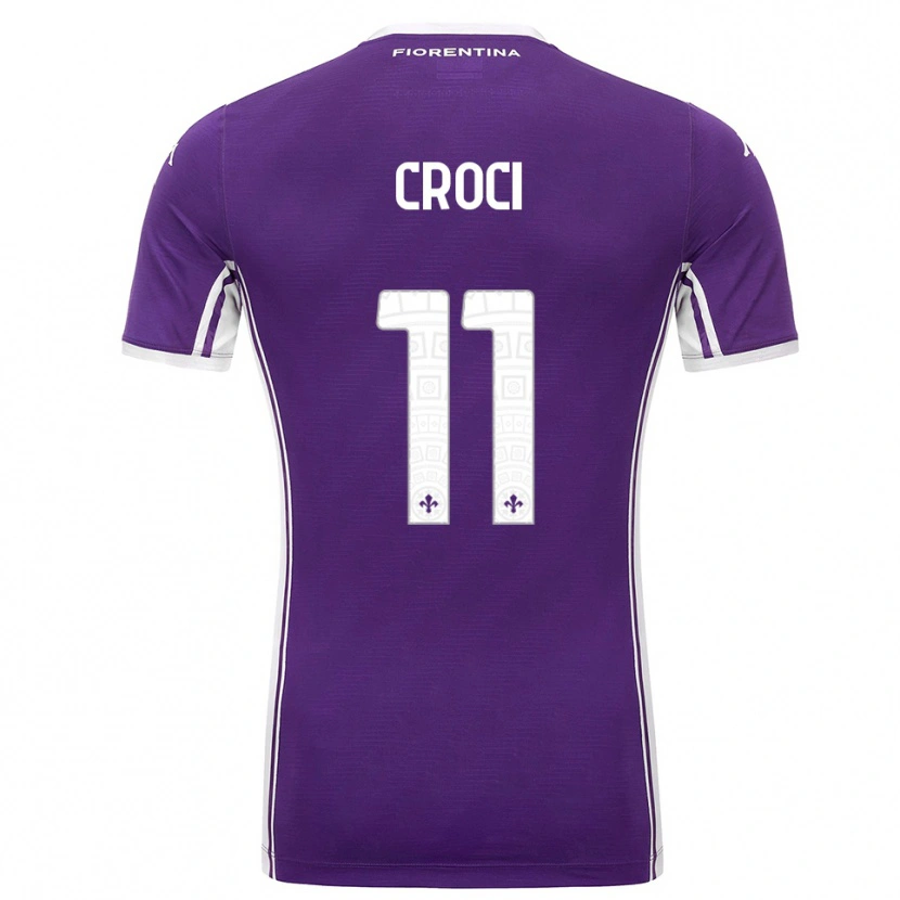 Danxen Men Federico Croci #11 Purple White Home Jersey 2025/26 T-Shirt
