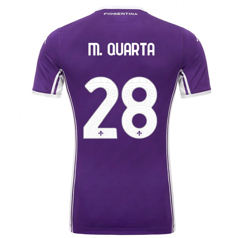 Danxen Men Lucas Martinez Quarta #28 Purple White Home Jersey 2025/26 T-Shirt