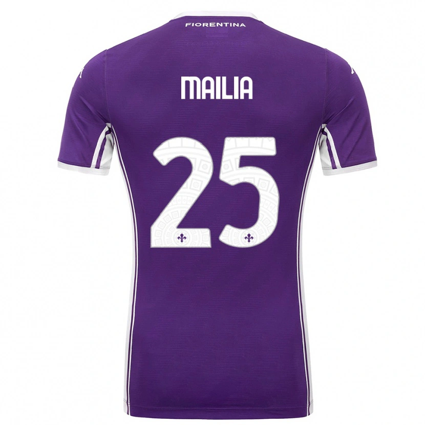 Danxen Men Siria Mailia #25 Purple White Home Jersey 2025/26 T-Shirt