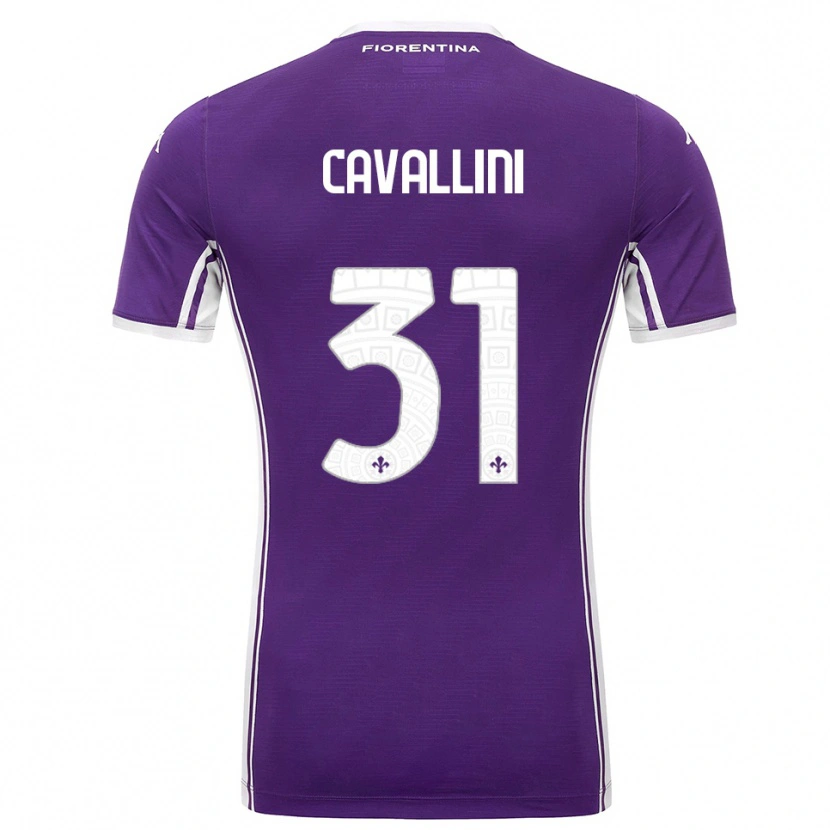 Danxen Men Aurora Cavallini #31 Purple White Home Jersey 2025/26 T-Shirt