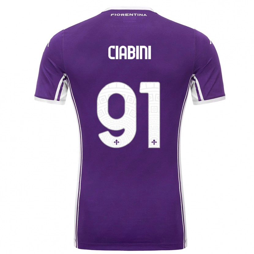Danxen Men Giulia Ciabini #91 Purple White Home Jersey 2025/26 T-Shirt