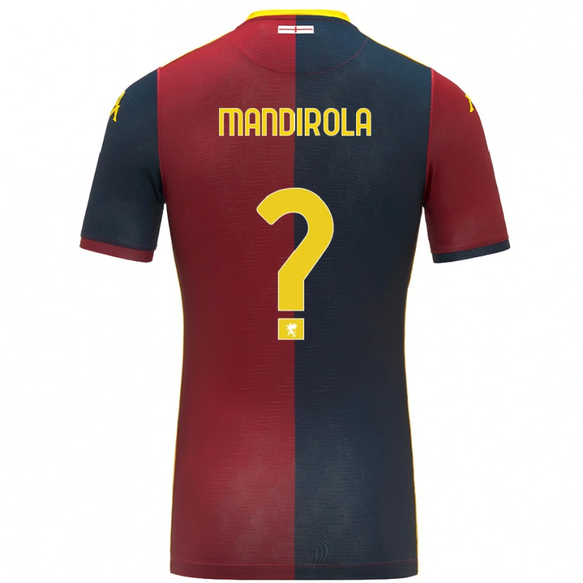 Danxen Men Gabriele Mandirola #0 Red Royal Blue Home Jersey 2025/26 T-Shirt