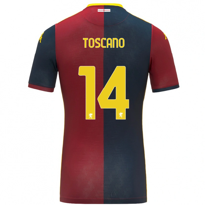 Danxen Men Filippo Toscano #14 Red Royal Blue Home Jersey 2025/26 T-Shirt