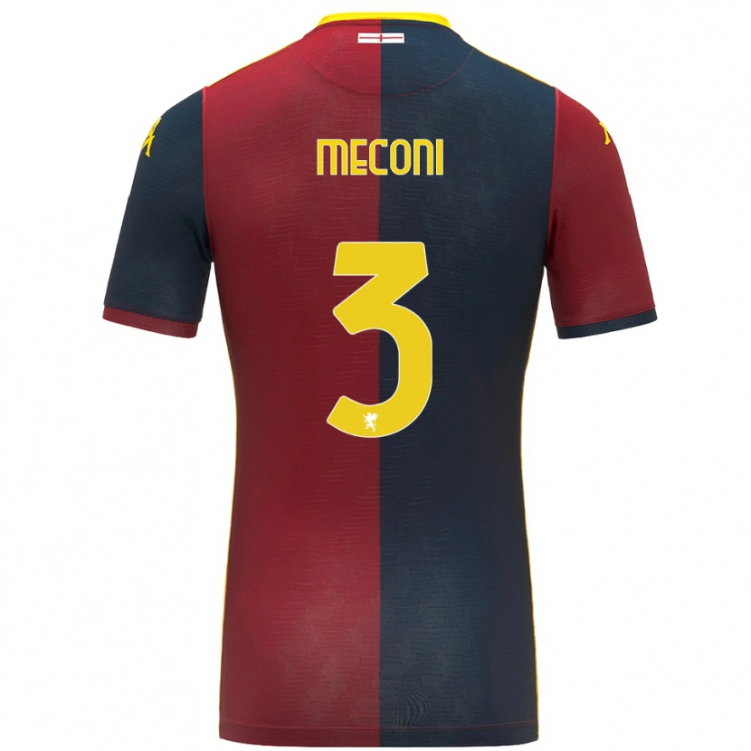 Danxen Men Edoardo Meconi #3 Red Royal Blue Home Jersey 2025/26 T-Shirt