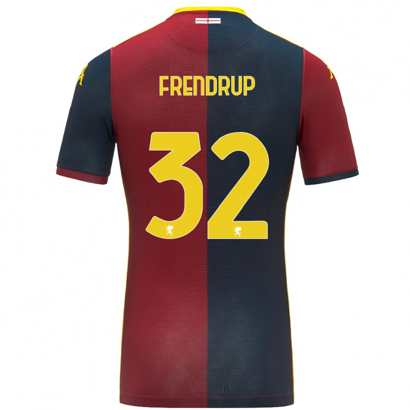 Danxen Men Morten Frendrup #32 Red Royal Blue Home Jersey 2025/26 T-Shirt