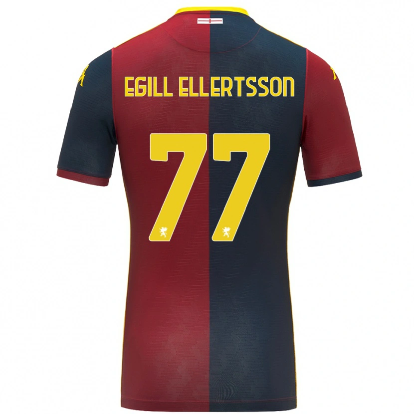 Danxen Men Mikael Egill Ellertsson #77 Red Royal Blue Home Jersey 2025/26 T-Shirt