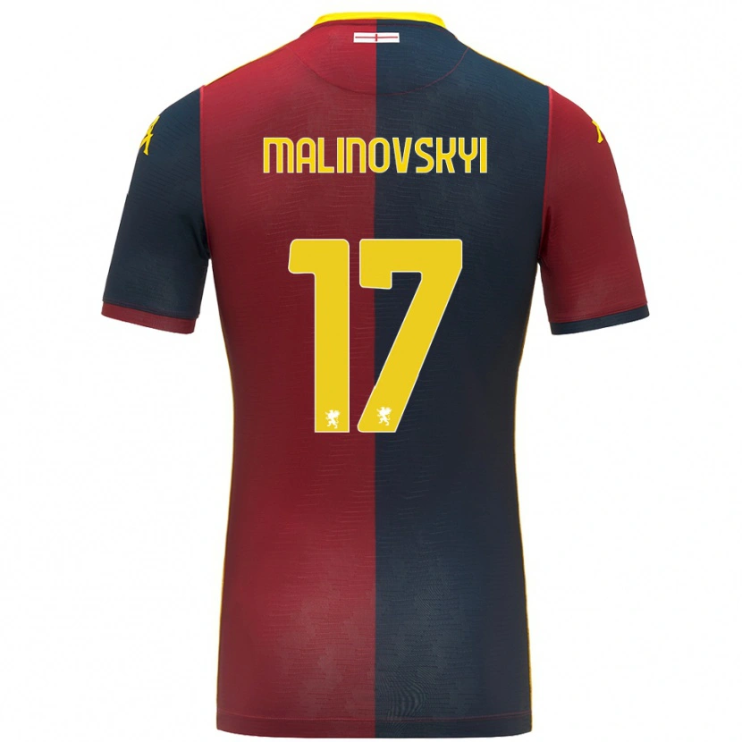 Danxen Men Ruslan Malinovskyi #17 Red Royal Blue Home Jersey 2025/26 T-Shirt