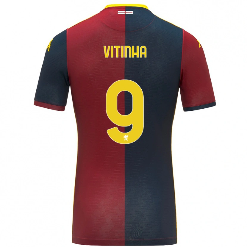 Danxen Men Vitinha #9 Red Royal Blue Home Jersey 2025/26 T-Shirt
