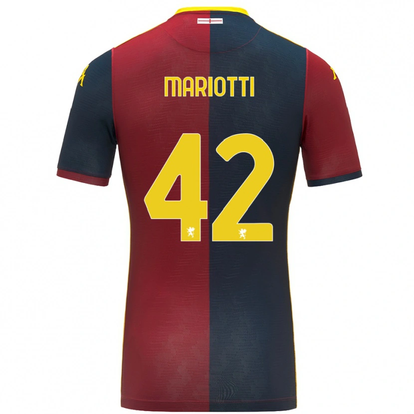 Danxen Men Andrea Mariotti #42 Red Royal Blue Home Jersey 2025/26 T-Shirt