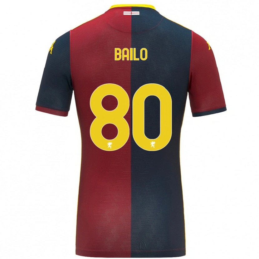 Danxen Men Giorgio Bailo #80 Red Royal Blue Home Jersey 2025/26 T-Shirt