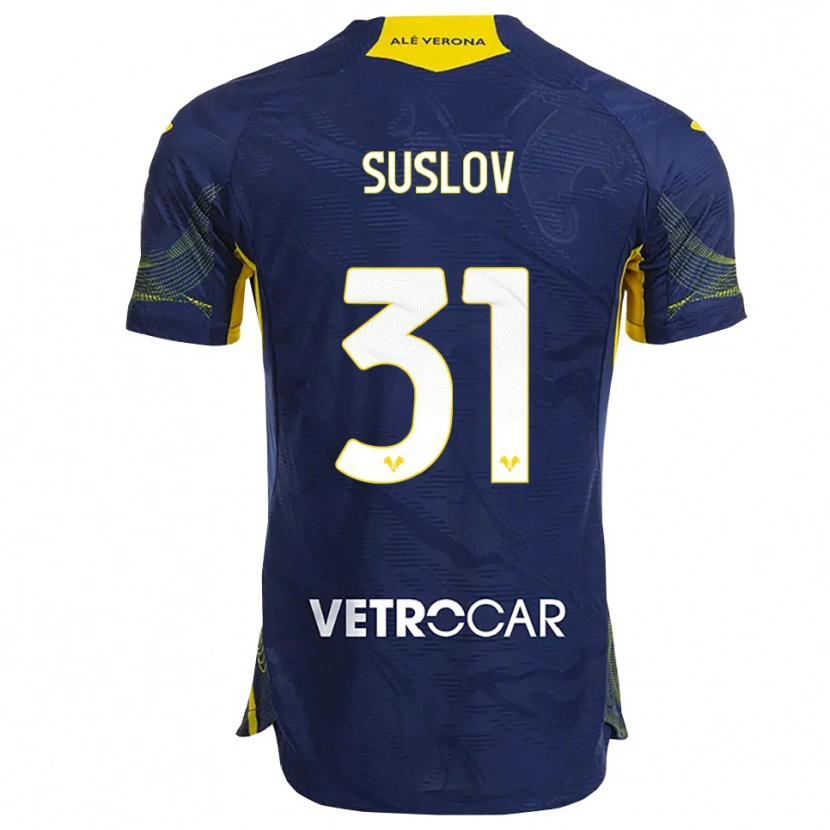 Danxen Men Tomas Suslov #31 Navy Yellow Home Jersey 2025/26 T-Shirt