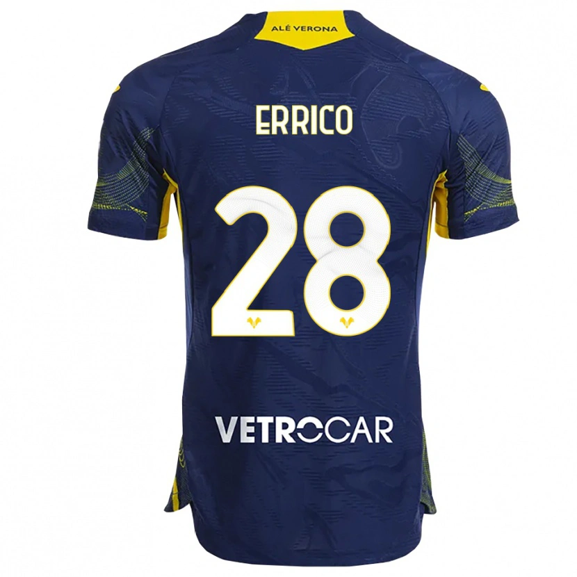 Danxen Men Emma Raffaella Errico #28 Navy Yellow Home Jersey 2025/26 T-Shirt