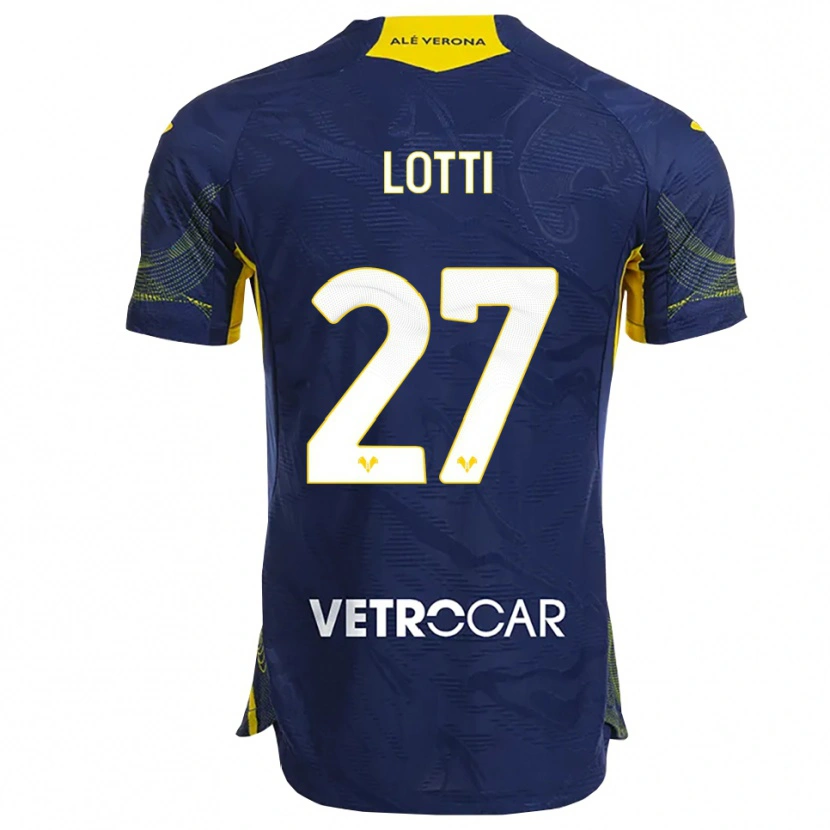 Danxen Men Irene Lotti #27 Navy Yellow Home Jersey 2025/26 T-Shirt