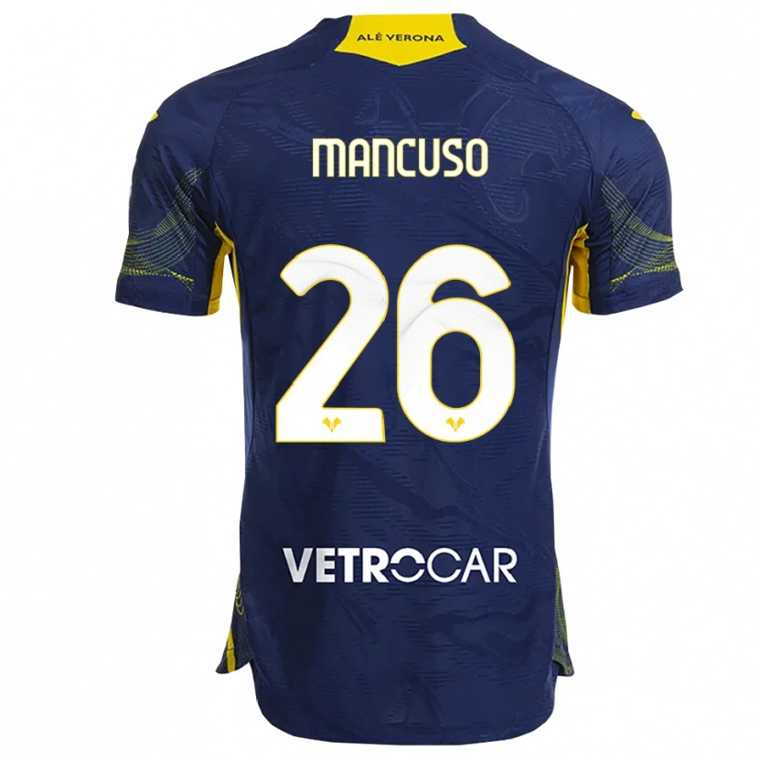Danxen Men Giulia Mancuso #26 Navy Yellow Home Jersey 2025/26 T-Shirt