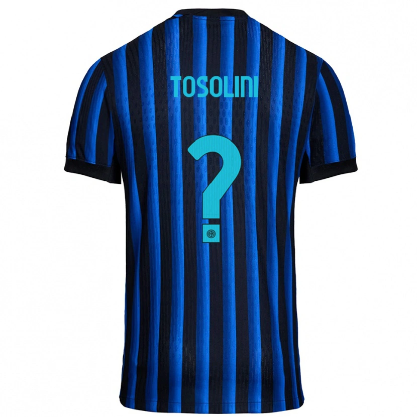 Danxen Men Nicolas Tosolini #0 Black Blue Home Jersey 2025/26 T-Shirt