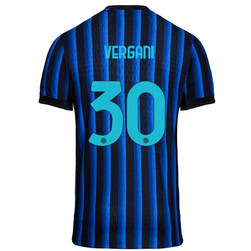 Danxen Men Bianca Vergani #30 Black Blue Home Jersey 2025/26 T-Shirt