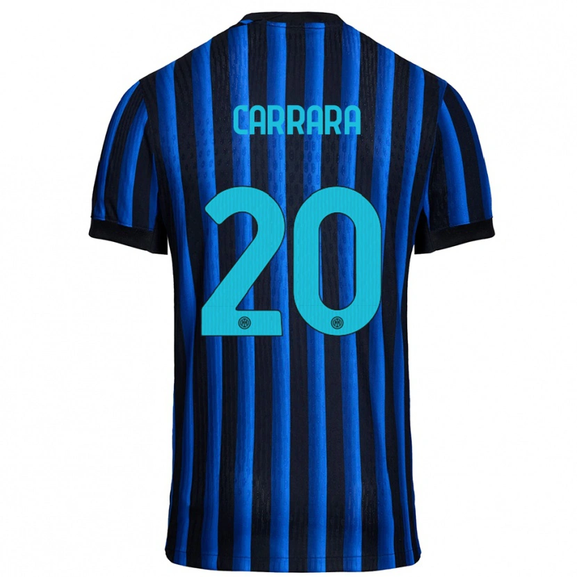 Danxen Men Cristian Carrara #20 Black Blue Home Jersey 2025/26 T-Shirt