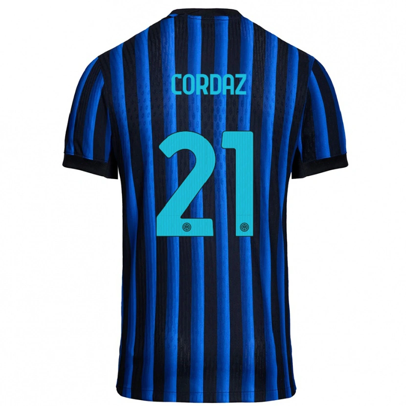 Danxen Men Alex Cordaz #21 Black Blue Home Jersey 2025/26 T-Shirt