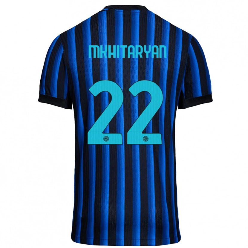 Danxen Men Henrikh Mkhitaryan #22 Black Blue Home Jersey 2025/26 T-Shirt