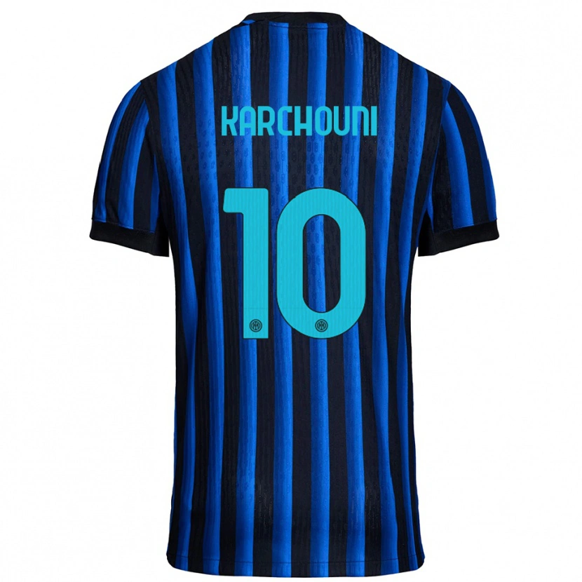 Danxen Men Ghoutia Karchouni #10 Black Blue Home Jersey 2025/26 T-Shirt