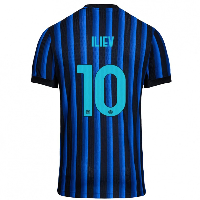 Danxen Men Nikola Iliev #10 Black Blue Home Jersey 2025/26 T-Shirt