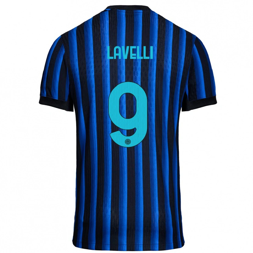 Danxen Men Matteo Lavelli #9 Black Blue Home Jersey 2025/26 T-Shirt