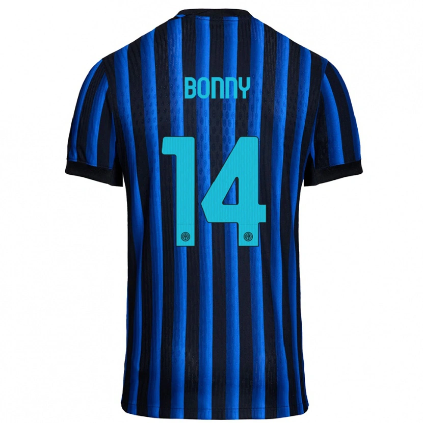 Danxen Men Ange-Yoan Bonny #14 Black Blue Home Jersey 2025/26 T-Shirt