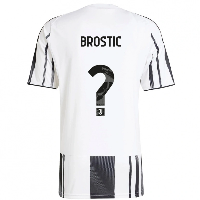Danxen Men Gabriel Brostic #0 White Black Home Jersey 2025/26 T-Shirt