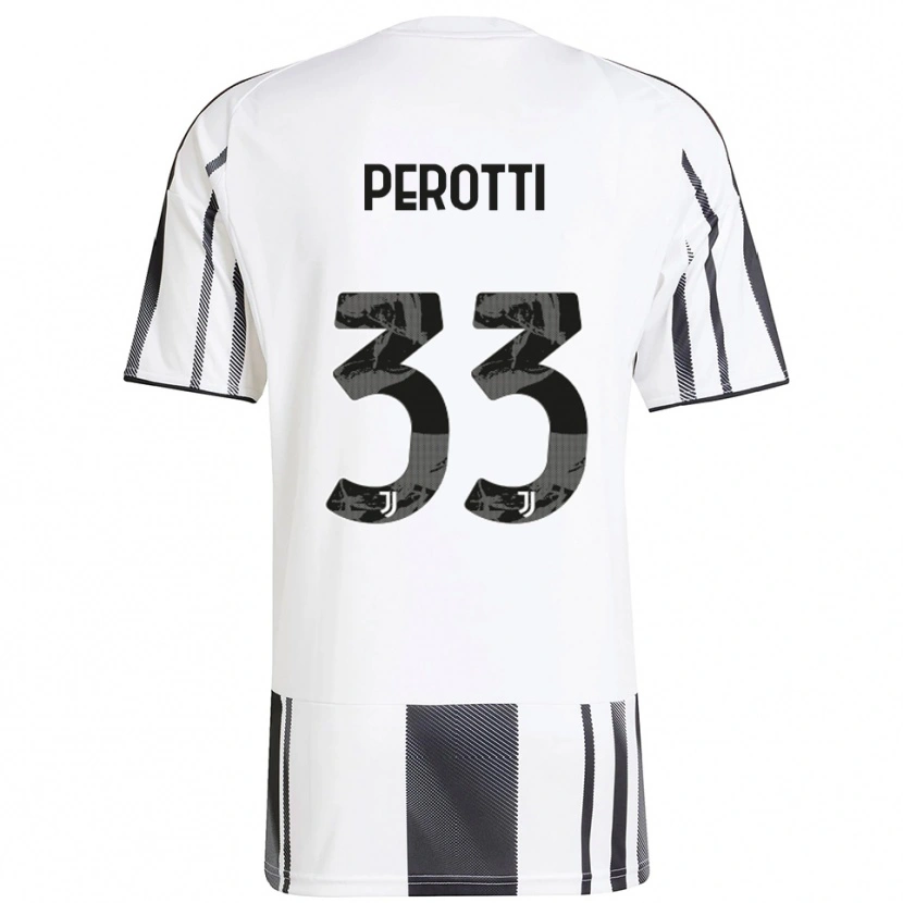 Danxen Men Clemente Perotti #33 White Black Home Jersey 2025/26 T-Shirt