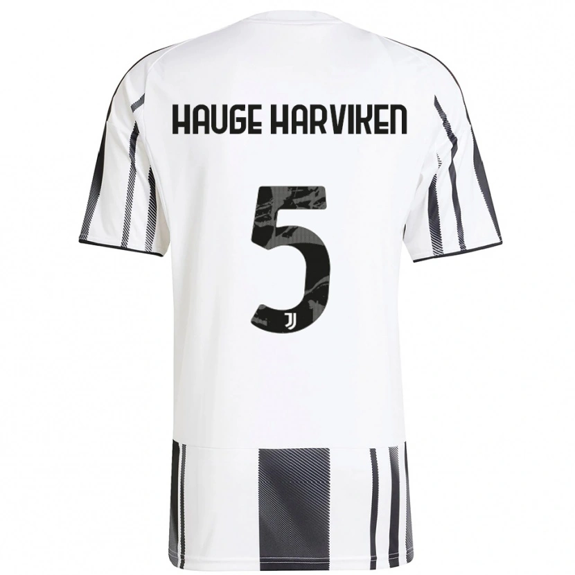 Danxen Men Mathilde Hauge Harviken #5 White Black Home Jersey 2025/26 T-Shirt
