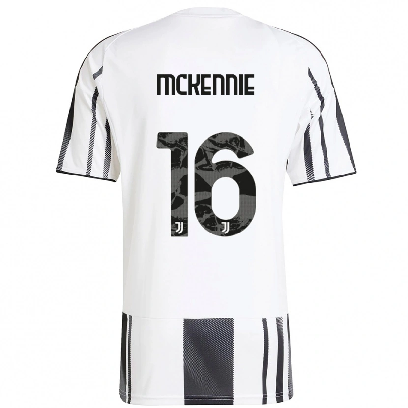Danxen Men Weston Mckennie #16 White Black Home Jersey 2025/26 T-Shirt