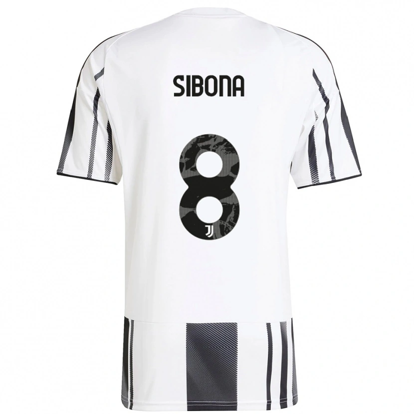 Danxen Men Tommaso Sibona #8 White Black Home Jersey 2025/26 T-Shirt