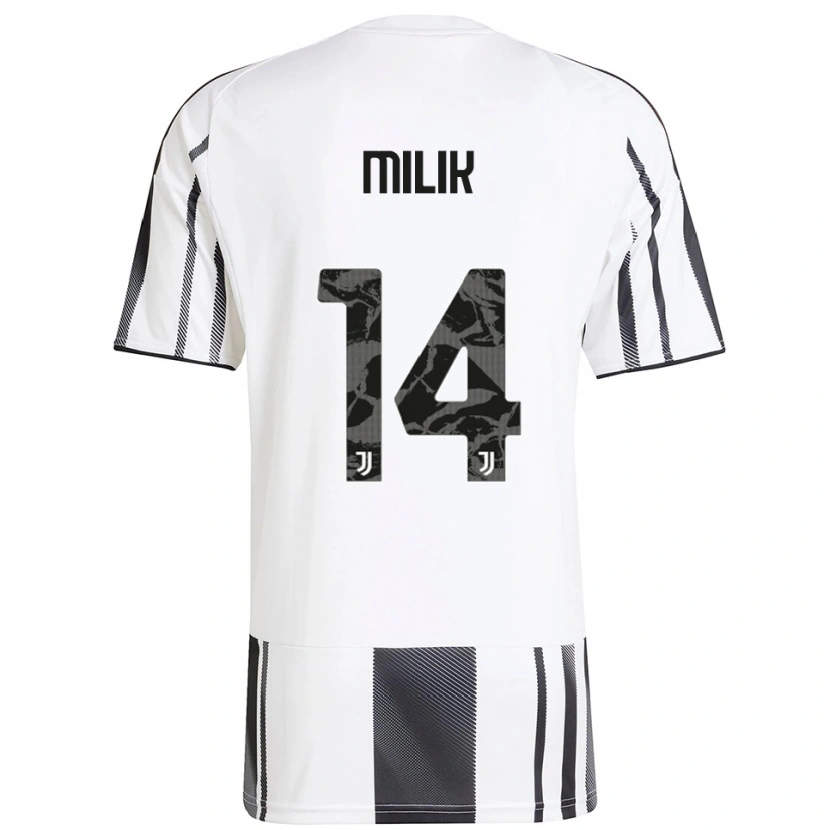 Danxen Men Arkadiusz Milik #14 White Black Home Jersey 2025/26 T-Shirt