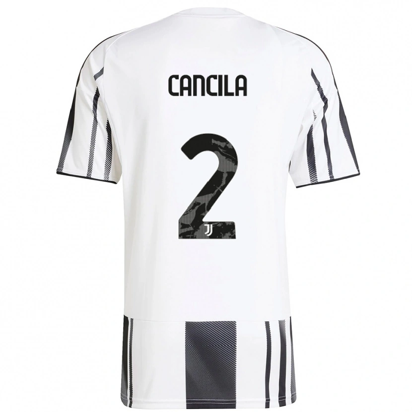 Danxen Men Lorenzo Cancila #2 White Black Home Jersey 2025/26 T-Shirt
