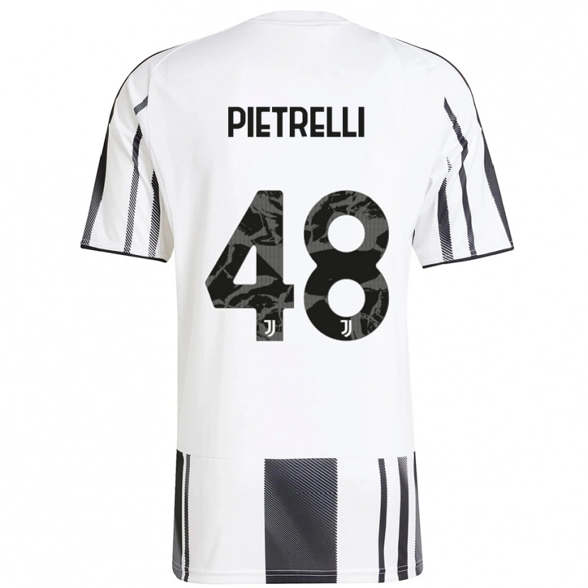 Danxen Men Alessandro Pietrelli #48 White Black Home Jersey 2025/26 T-Shirt