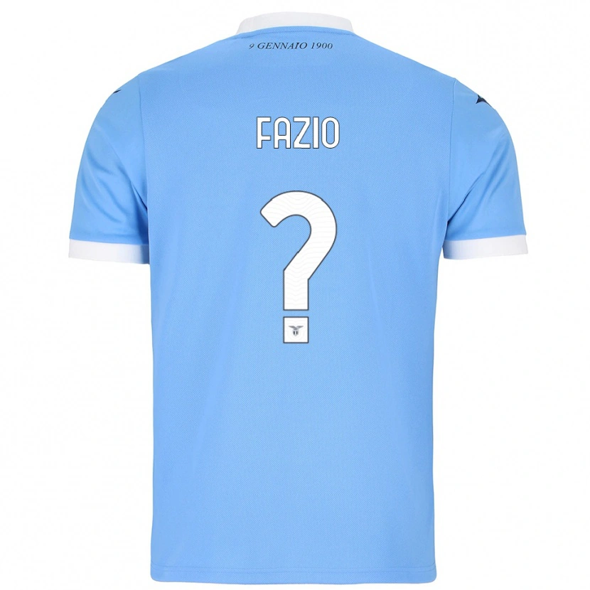 Danxen Men Francesco Fazio #0 Sky Blue White Home Jersey 2025/26 T-Shirt