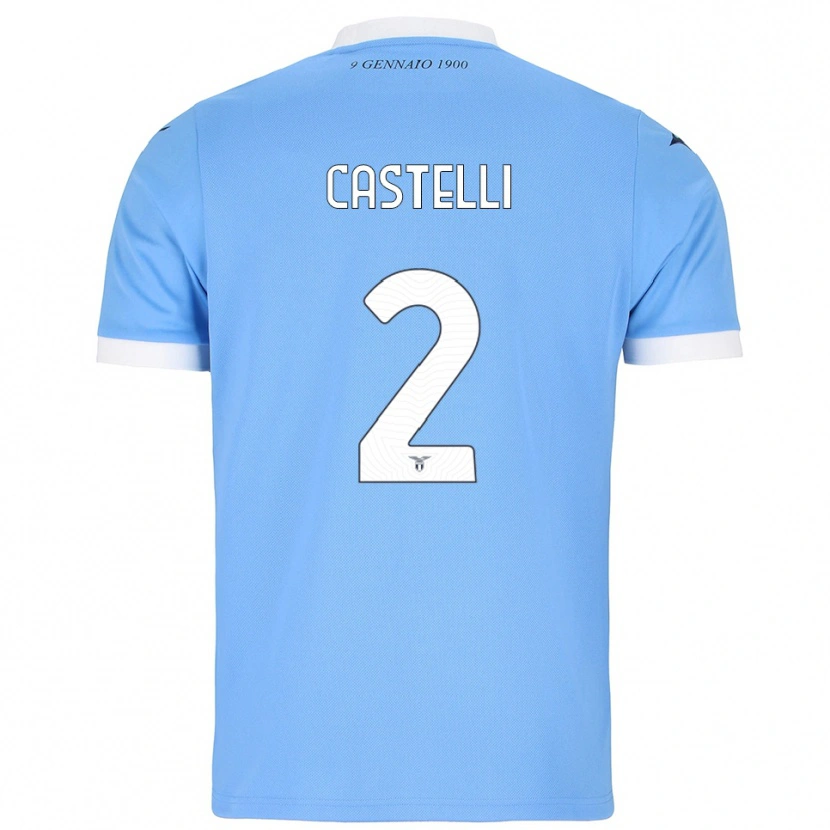 Danxen Men Valerio Castelli #2 Sky Blue White Home Jersey 2025/26 T-Shirt