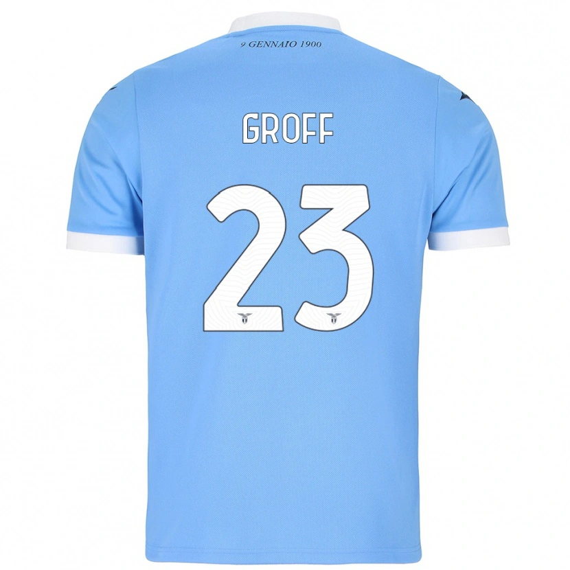Danxen Men Chiara Groff #23 Sky Blue White Home Jersey 2025/26 T-Shirt