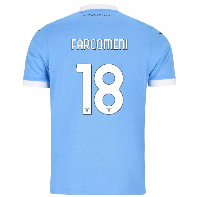Danxen Men Valerio Farcomeni #18 Sky Blue White Home Jersey 2025/26 T-Shirt