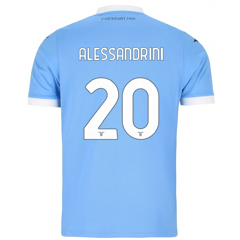 Danxen Men Fabrizio Alessandrini #20 Sky Blue White Home Jersey 2025/26 T-Shirt