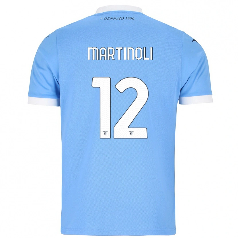 Danxen Men Elettra Martinoli #12 Sky Blue White Home Jersey 2025/26 T-Shirt