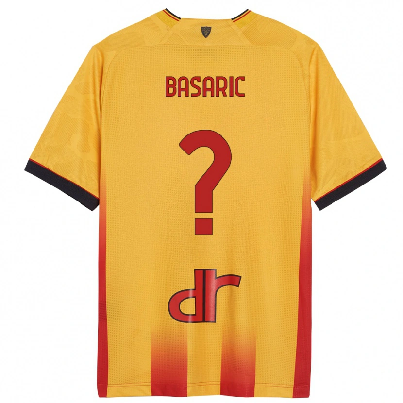 Danxen Men Ben Basaric #0 Yellow Orange Home Jersey 2025/26 T-Shirt