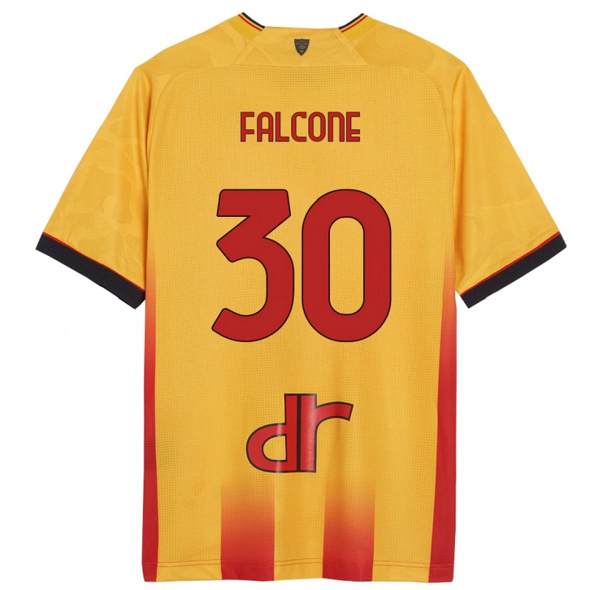 Danxen Men Wladimiro Falcone #30 Yellow Orange Home Jersey 2025/26 T-Shirt